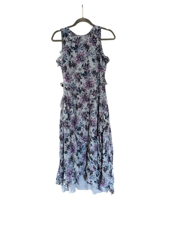Sundance Dresses & Skirts - Sundance Blue Floral Dress – Size Small | High Neck Ruffle | Boho Romantic
